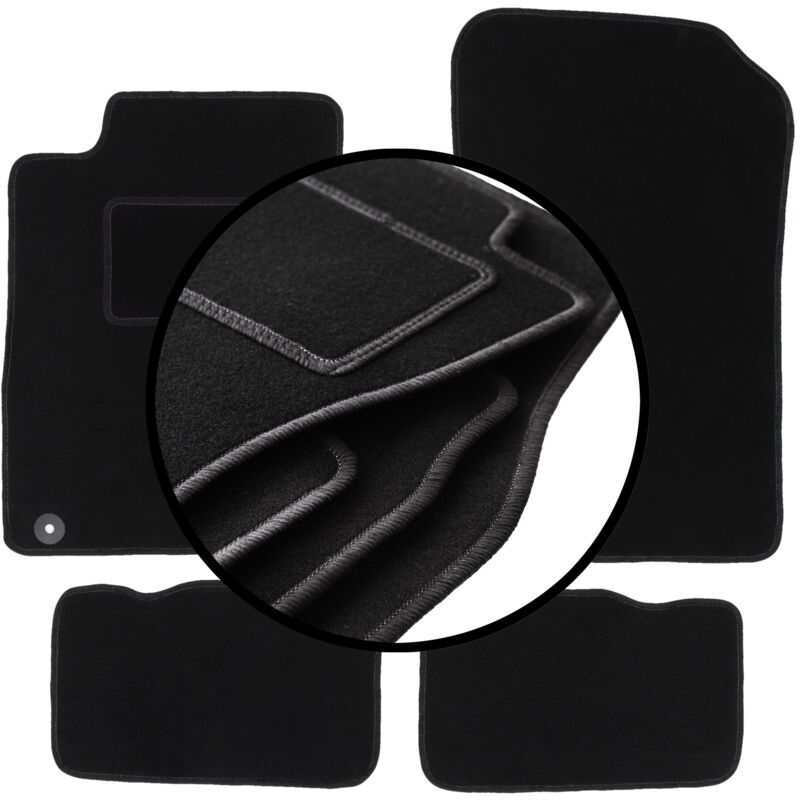 foto del prodotto set completo di tappetini in velluto per mercedes sl r129 roadster 1998 2002 