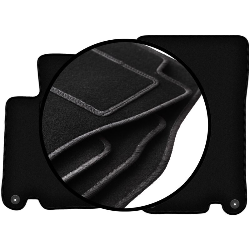 foto del prodotto set completo di tappetini in velluto per mercedes sl r230 roadster 2001 2011 