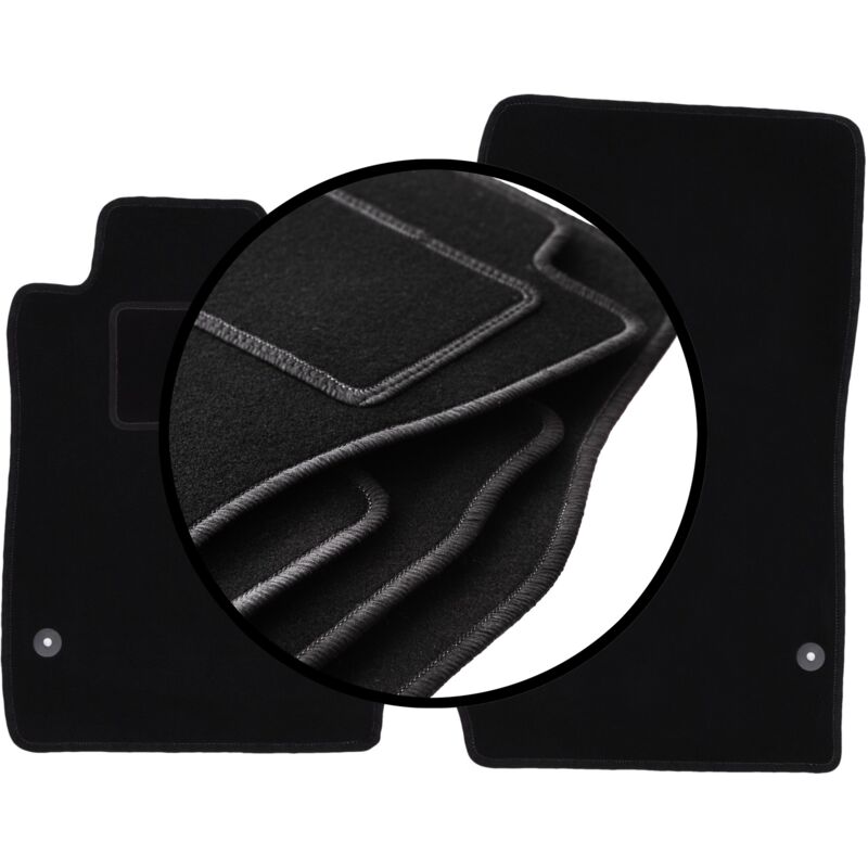 foto del prodotto set completo di tappetini in velluto per mercedes slk r171 coup 2004 2011 