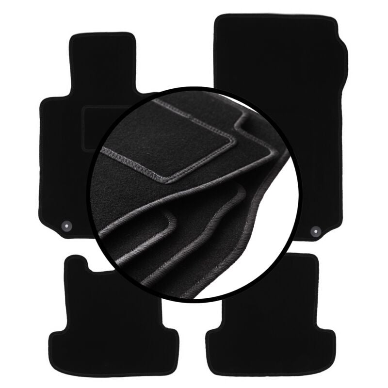 foto del prodotto set completo di tappetini in velluto per mercedes w207 coupe classe e 2009 