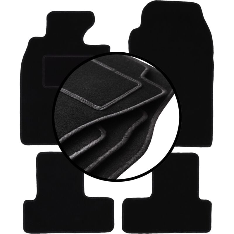 foto del prodotto set completo di tappetini in velluto per mini cooper r52 hatchback 2004 2008 