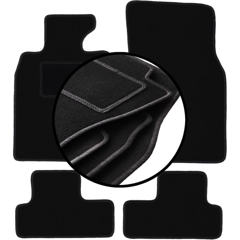 immagine 0 del prodotto set completo di tappetini in velluto per mini cooper r56 hatchback 2006 2013 