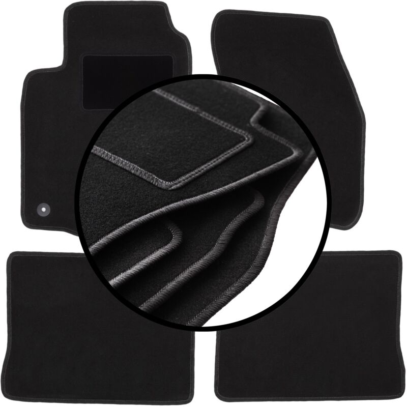 foto del prodotto set completo di tappetini in velluto per mitsubishi colt v cjo hatchback 1996 2003 