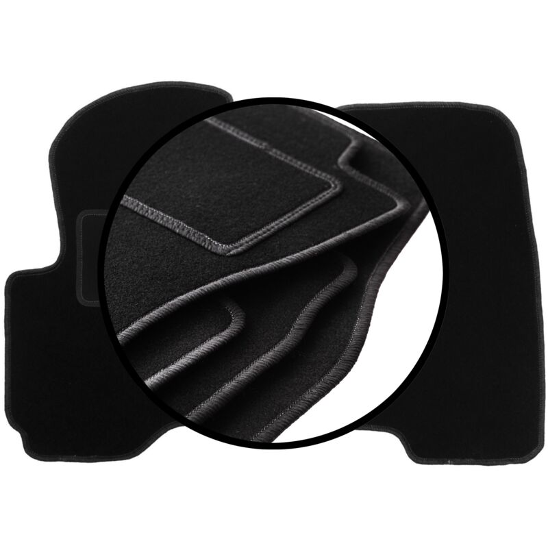 immagine 0 del prodotto set completo di tappetini in velluto per mitsubishi colt vii hatchback 2004 2008 