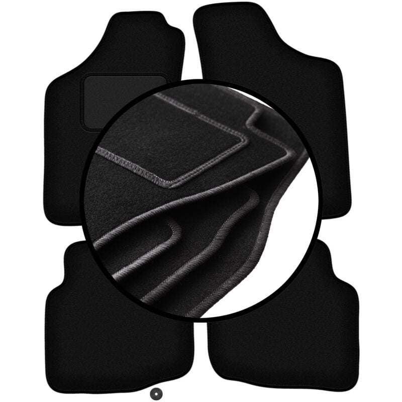 foto del prodotto set completo di tappetini in velluto per mitsubishi l200 triton pick up 2001 2006 