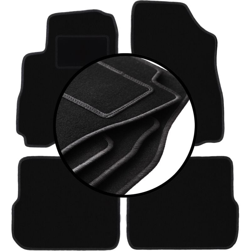 foto del prodotto set completo di tappetini in velluto per mitsubishi outlander i suv 2001 2006 