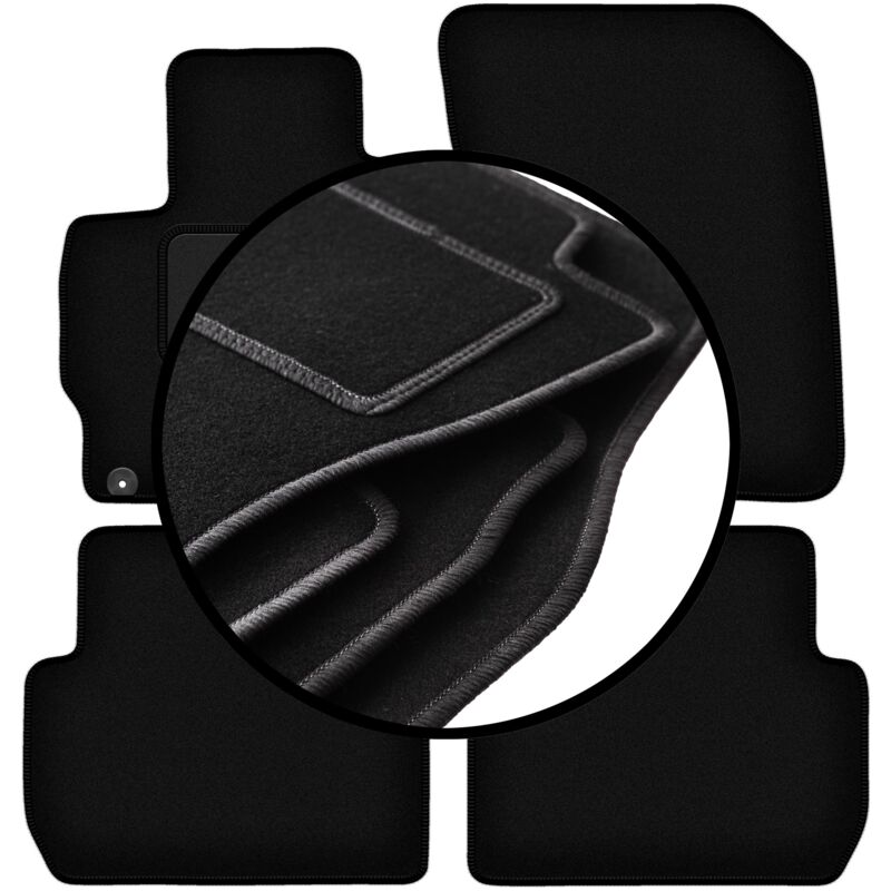 foto del prodotto set completo di tappetini in velluto per mitsubishi outlander iii phev suv 2012 