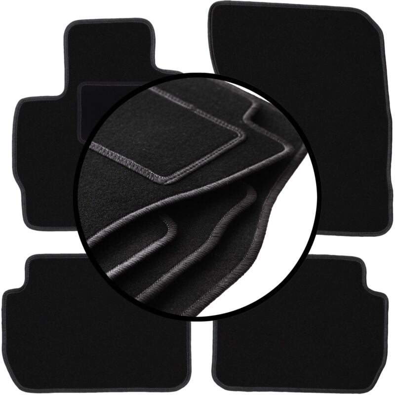 foto del prodotto set completo di tappetini in velluto per mitsubishi outlander iii suv 2012 