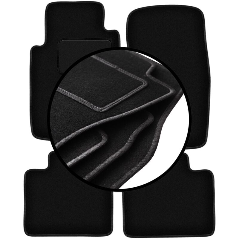 foto del prodotto set completo di tappetini in velluto per mitsubishi pajero ii off road 1991 1999 