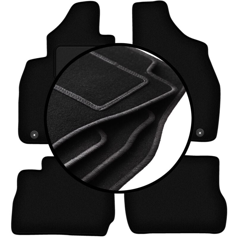 foto del prodotto set completo di tappetini in velluto per mitsubishi pajero pinin suv 1999 2006 