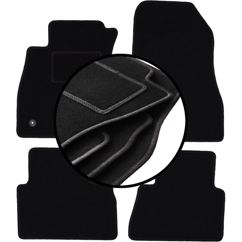 foto del prodotto set completo di tappetini in velluto per nissan juke f15 crossover 2010 2017 