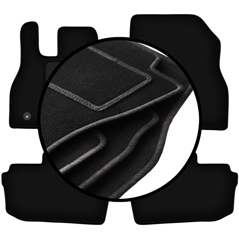 foto del prodotto set completo di tappetini in velluto per nissan leaf ii hatchback 2017 