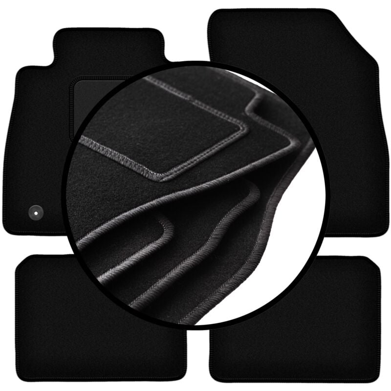 foto del prodotto set completo di tappetini in velluto per nissan micra k14 hatchback 2017 