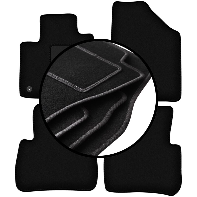 foto del prodotto set completo di tappetini in velluto per nissan murano z51 suv 2008 2015 