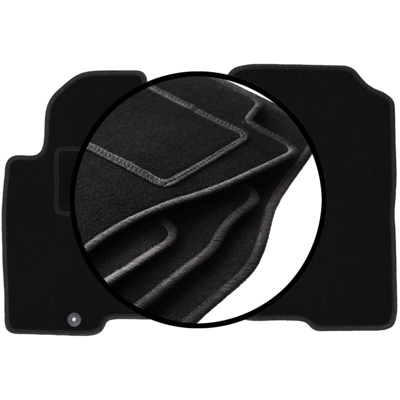foto del prodotto set completo di tappetini in velluto per nissan pathfinder r51 suv 2005 