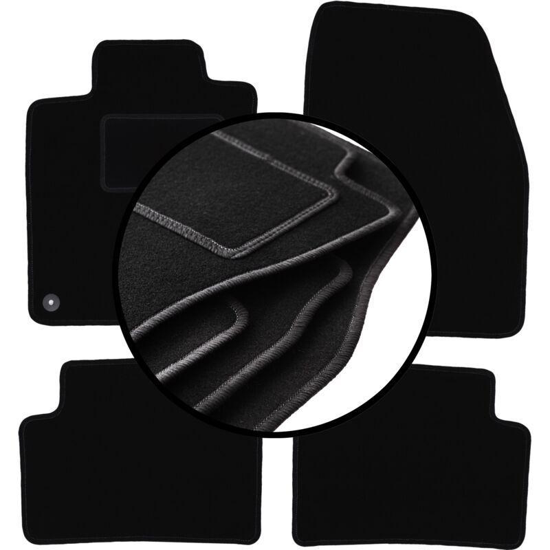 foto del prodotto set completo di tappetini in velluto per nissan qashqai ii j11 crossover 2013 