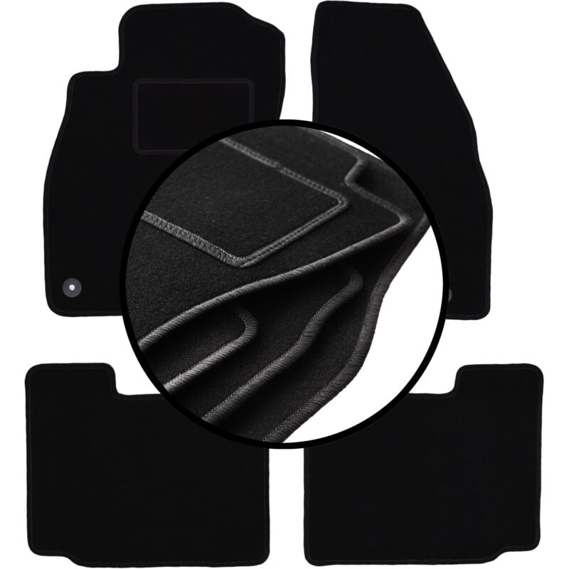 foto del prodotto set completo di tappetini in velluto per opel adam hatchback 2012 