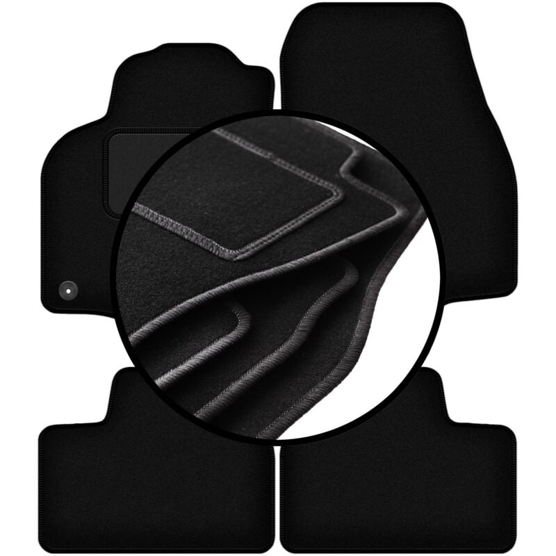 foto del prodotto set completo di tappetini in velluto per opel astra g cabrio, coupe, bertone 1998 2009 