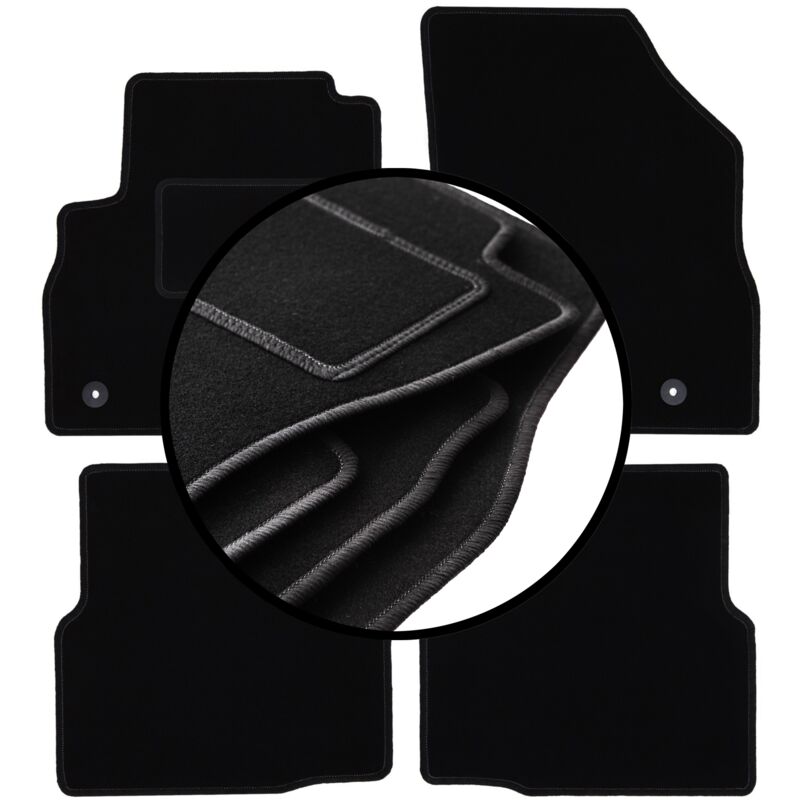 foto del prodotto set completo di tappetini in velluto per opel astra k berlina, hatchback, station wagon 2015 