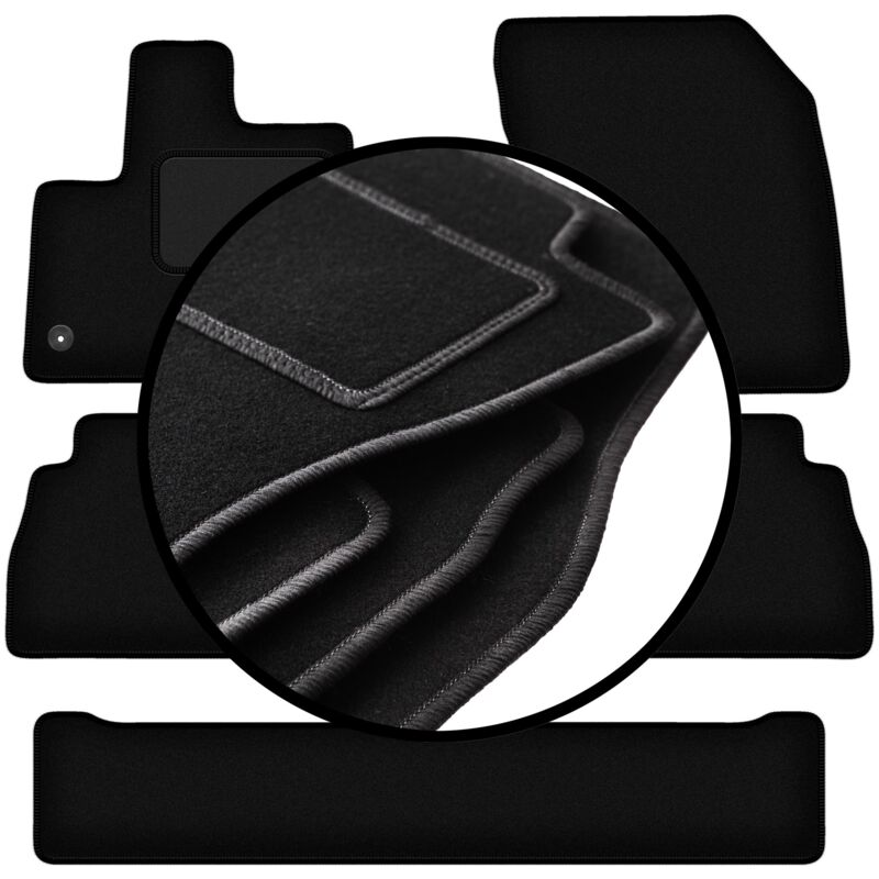 foto del prodotto set completo di tappetini in velluto per opel combo e life 7 persone 2018 