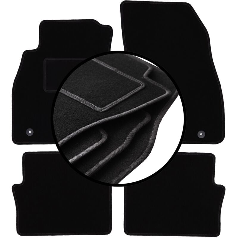 foto del prodotto set completo di tappetini in velluto per opel insignia a berlina, station wagon, gran turismo, liftback 2008 2017 