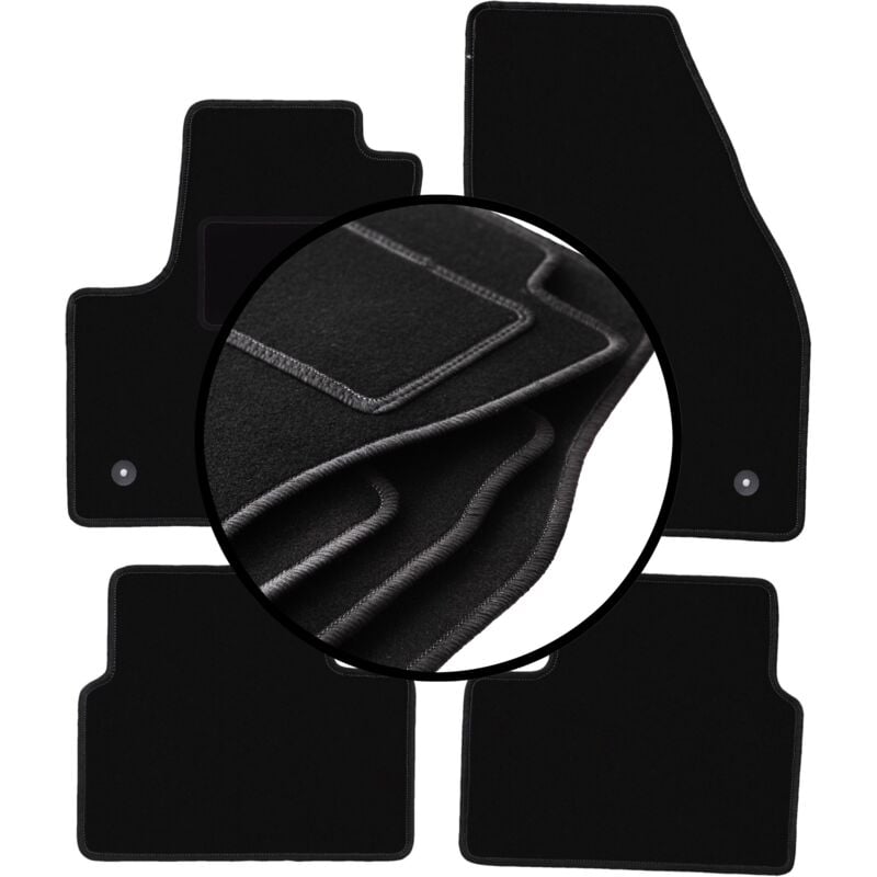 foto del prodotto set completo di tappetini in velluto per opel meriva b monovolume 2010 2017 