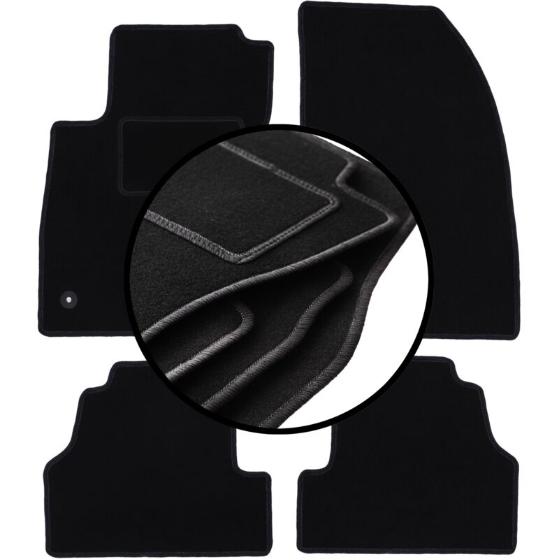 foto del prodotto set completo di tappetini in velluto per opel mokka x crossover 2016 