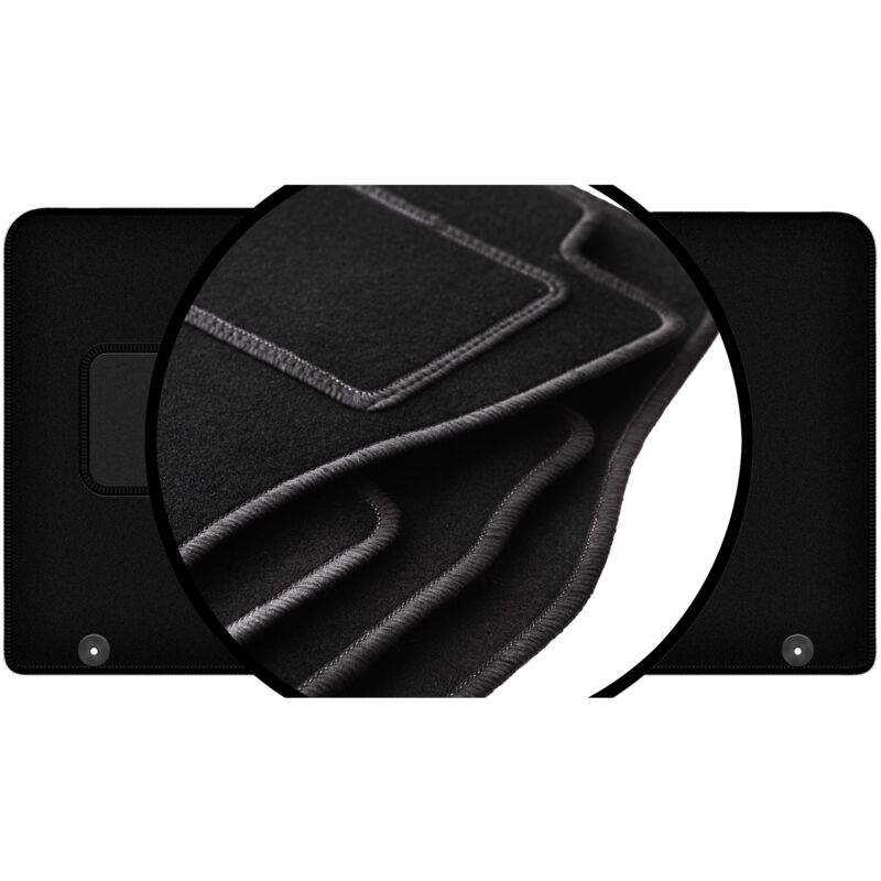 foto del prodotto set completo di tappetini in velluto per opel vivaro ii furgone per consegne 2014 2019 