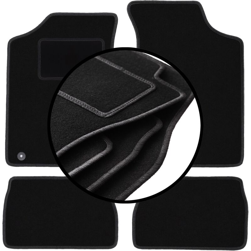 foto del prodotto set completo di tappetini in velluto per peugeot 106 hatchback 1991 2003 