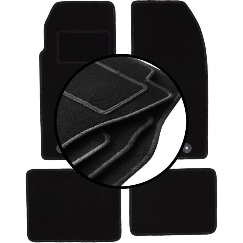 foto del prodotto set completo di tappetini in velluto per peugeot 205 cabrio 1983 1998 
