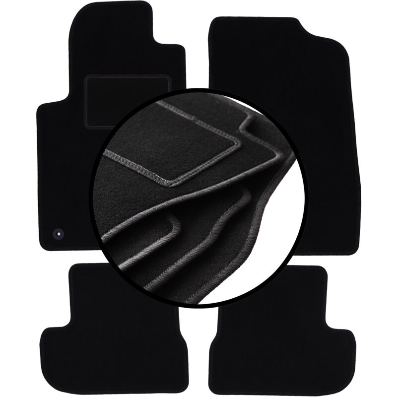 foto del prodotto set completo di tappetini in velluto per peugeot 207cc coup , cabrio 2006 2012 
