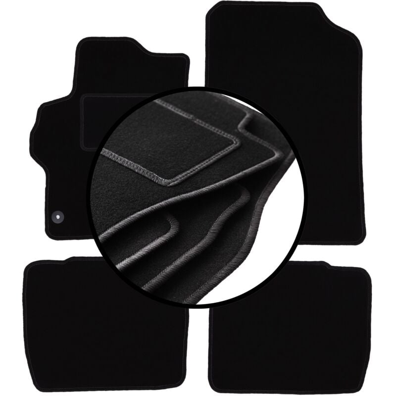 foto del prodotto set completo di tappetini in velluto per peugeot 301 berlina 2012 