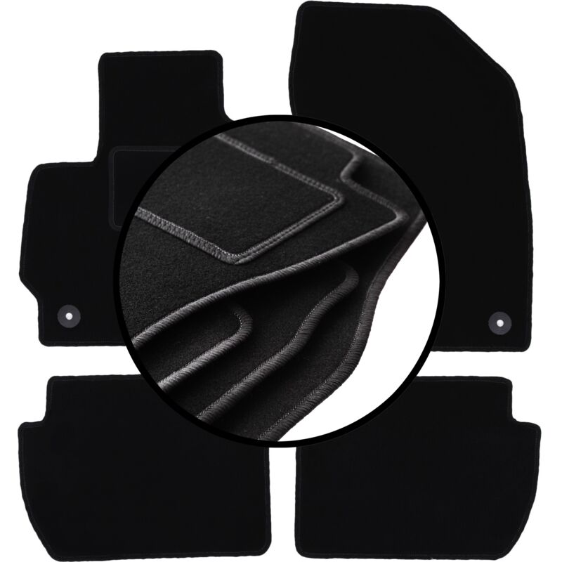foto del prodotto set completo di tappetini in velluto per peugeot 4008 crossover 2012 2017 