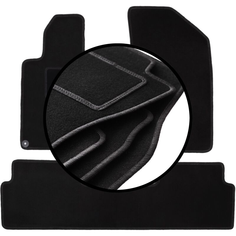 foto del prodotto set completo di tappetini in velluto per peugeot 508 i berlina, station wagon, sw, rxh 2010 2018 
