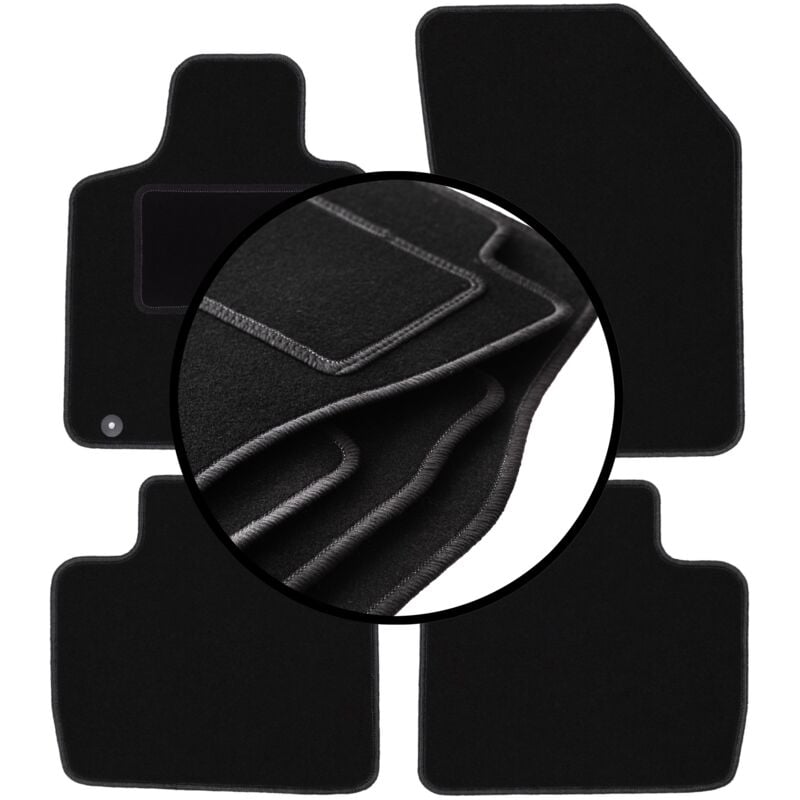 foto del prodotto set completo di tappetini in velluto per peugeot 508 ii berlina, station wagon, liftback 2018 