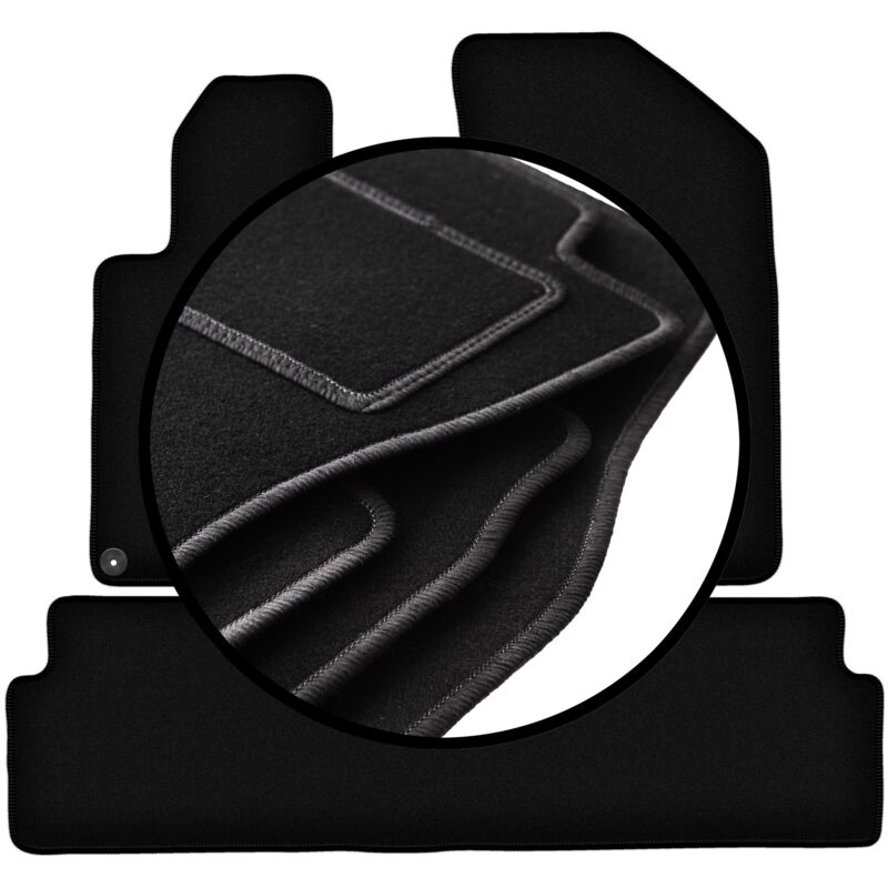 foto del prodotto set completo di tappetini in velluto per peugeot 508 rxh posteriore 2010 2018 