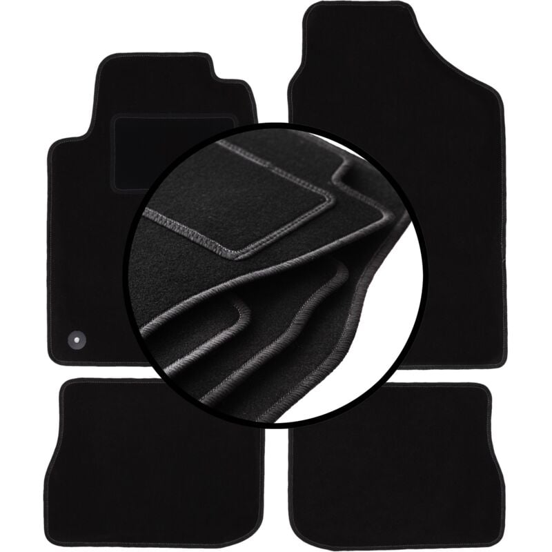 foto del prodotto set completo di tappetini in velluto per peugeot 605 berlina 1989 1999 