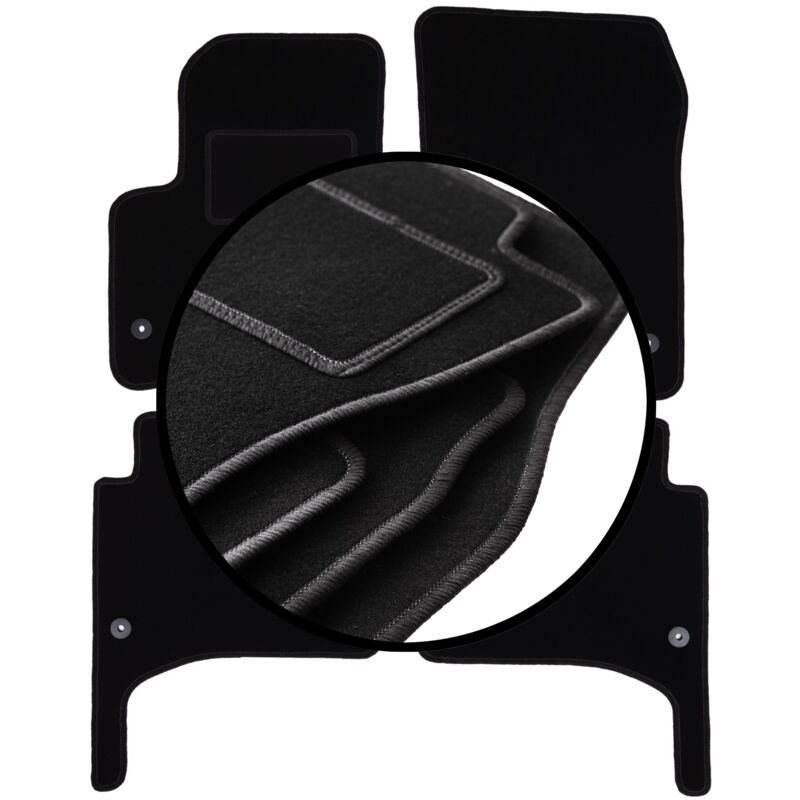 foto del prodotto set completo di tappetini in velluto per porsche cayenne i suv 2002 2010 