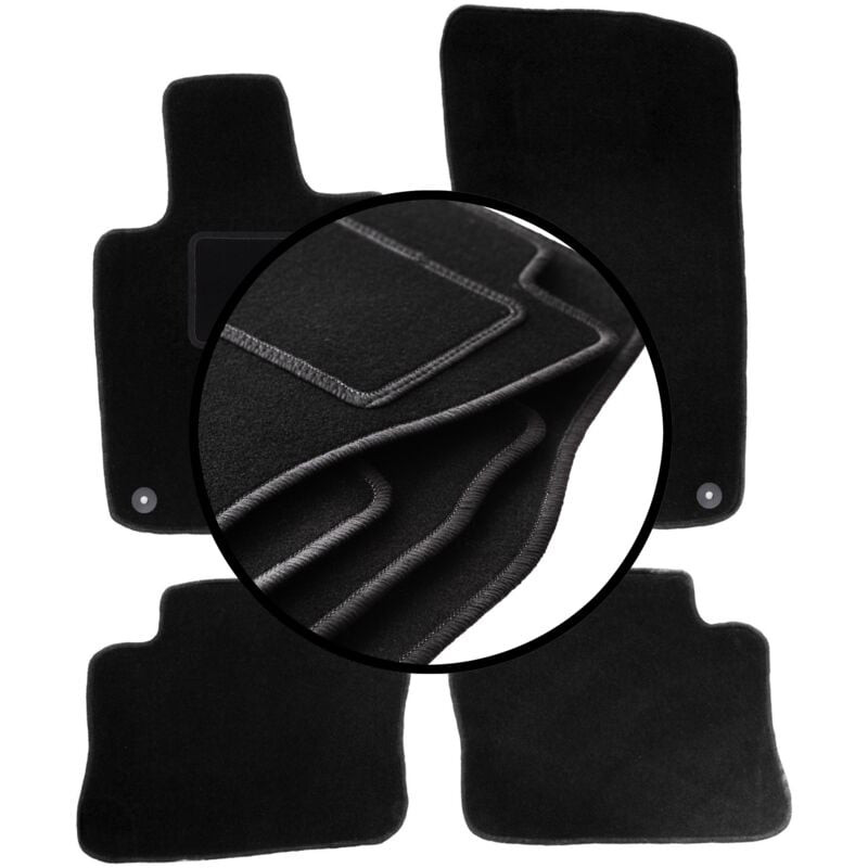 foto del prodotto set completo di tappetini in velluto per porsche panamera fastback 2009 2016 