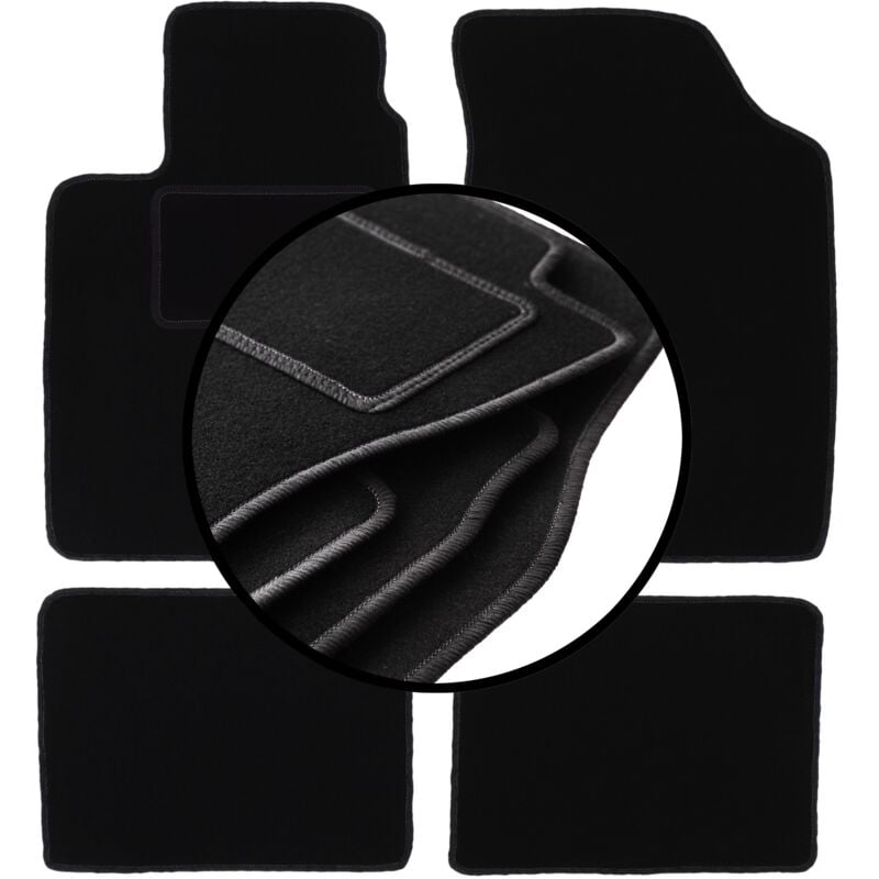 foto del prodotto set completo di tappetini in velluto per renault clio ii hatchback 1998 2005 