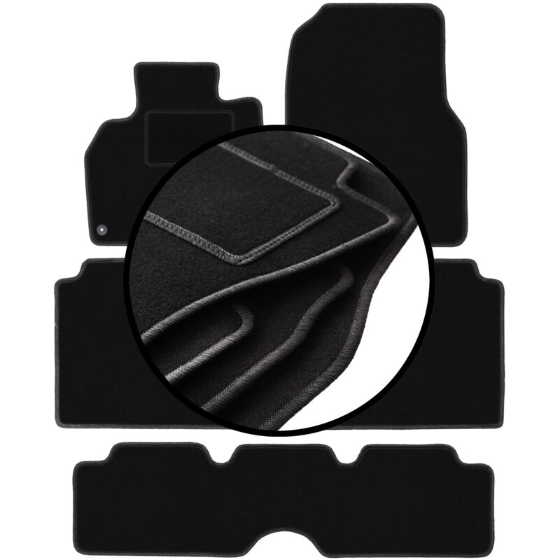 foto del prodotto set completo di tappetini in velluto per renault espace iv 7 posti 2002 2012 