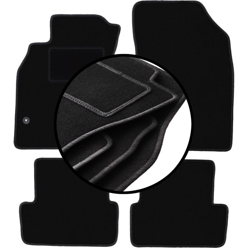 foto del prodotto set completo di tappetini in velluto per renault fluence berlina 2009 2016 