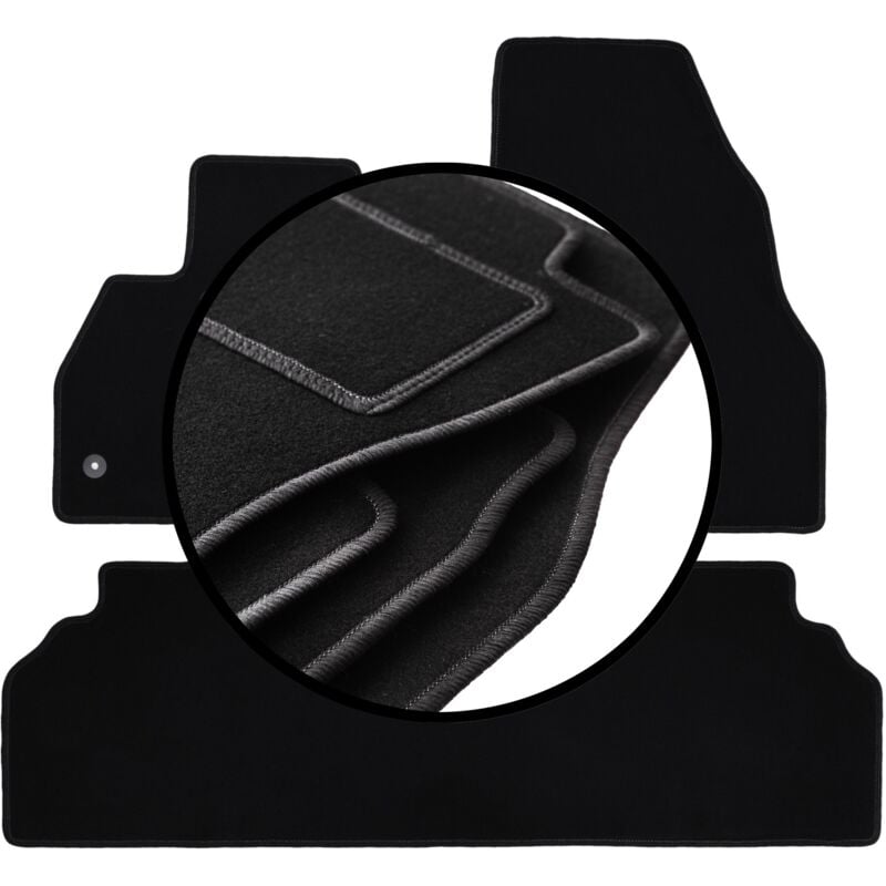 foto del prodotto set completo di tappetini in velluto per renault kangoo ii kombivan 2007 