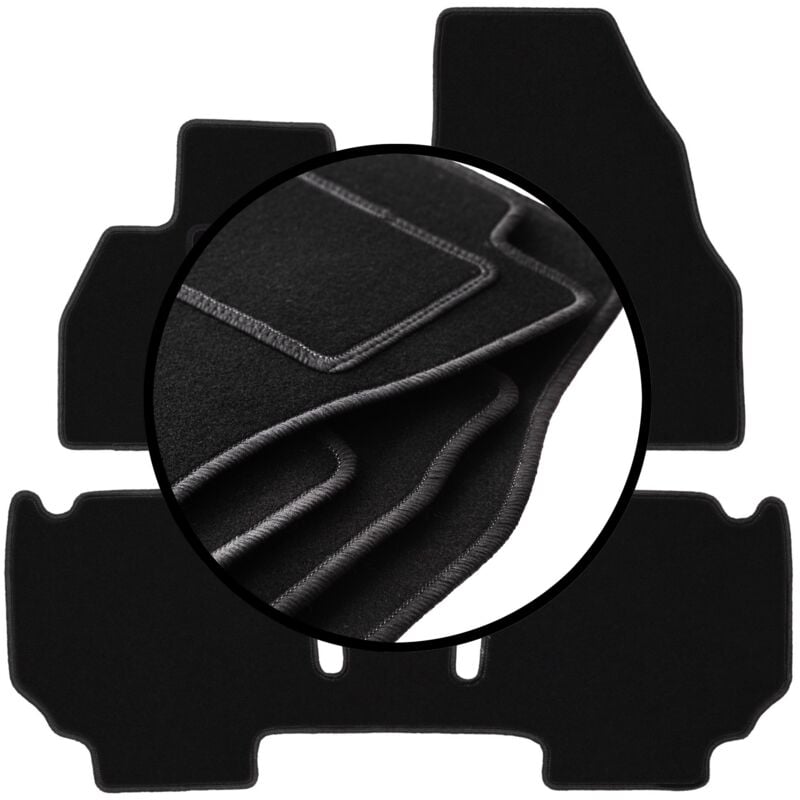 foto del prodotto set completo di tappetini in velluto per renault kangoo ii kombivan 2013 