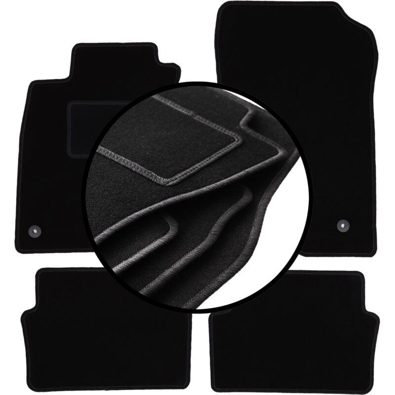 foto del prodotto set completo di tappetini in velluto per renault laguna iii liftback, station wagon 2007 2015 