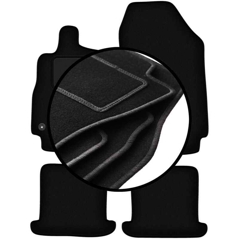 foto del prodotto set completo di tappetini in velluto per renault megane iii cabrio 2008 2015 