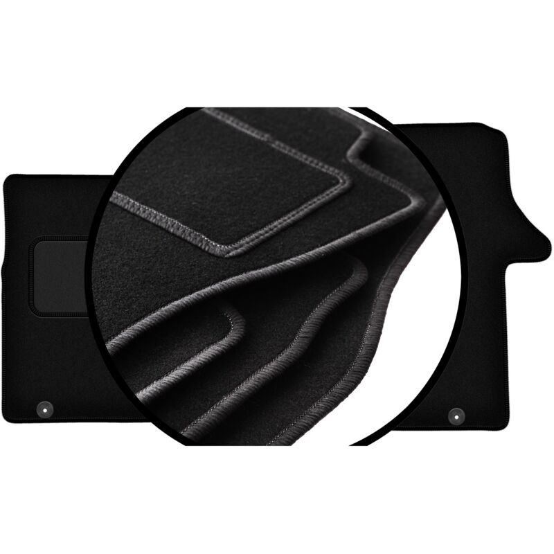 foto del prodotto set completo di tappetini in velluto per renault trafic iii furgone 2014 