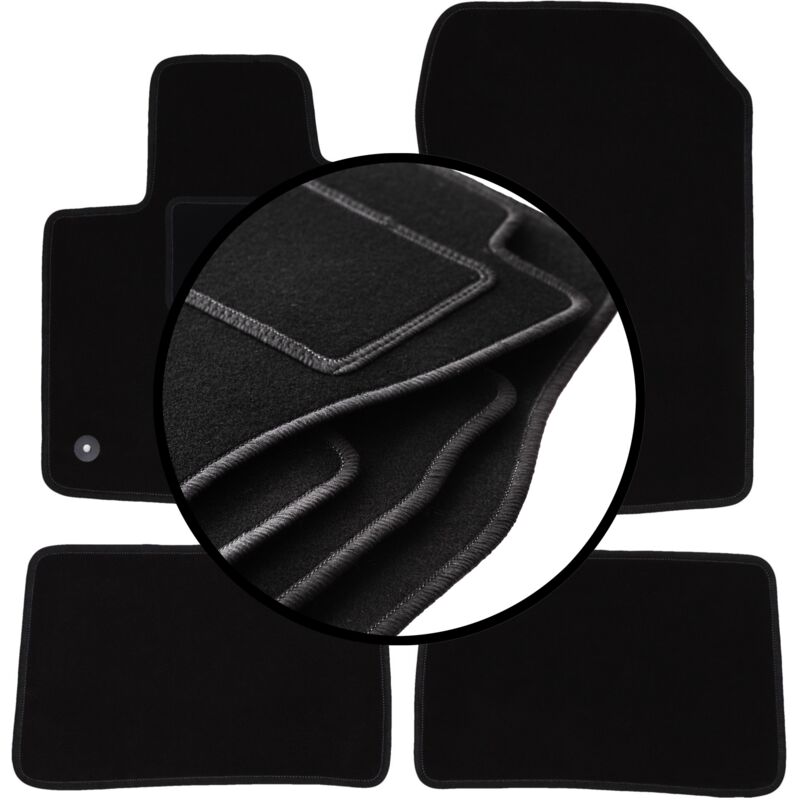 foto del prodotto set completo di tappetini in velluto per renault twingo ii hatchback 2007 2014 