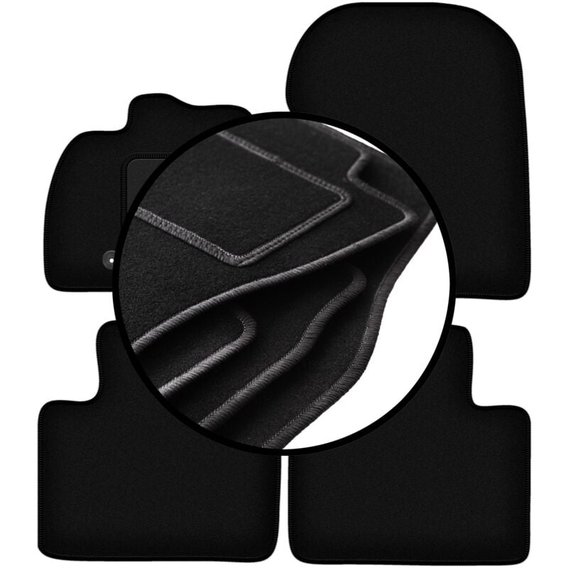 foto del prodotto set completo di tappetini in velluto per renault zoe hatchback 2013 