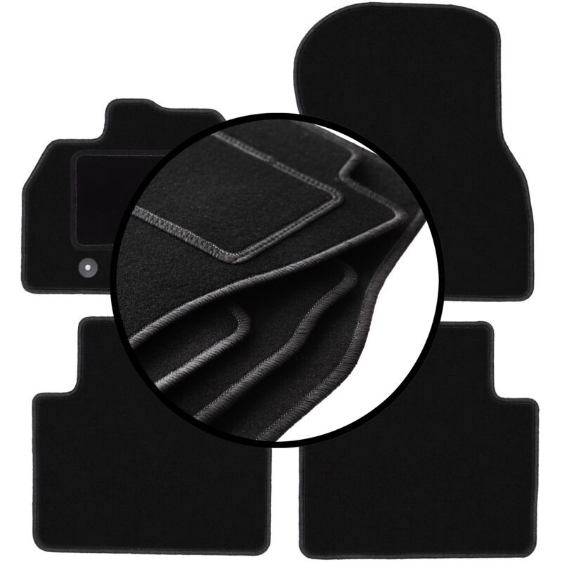 foto del prodotto set completo di tappetini in velluto per renault zoe ii hatchback 2018 